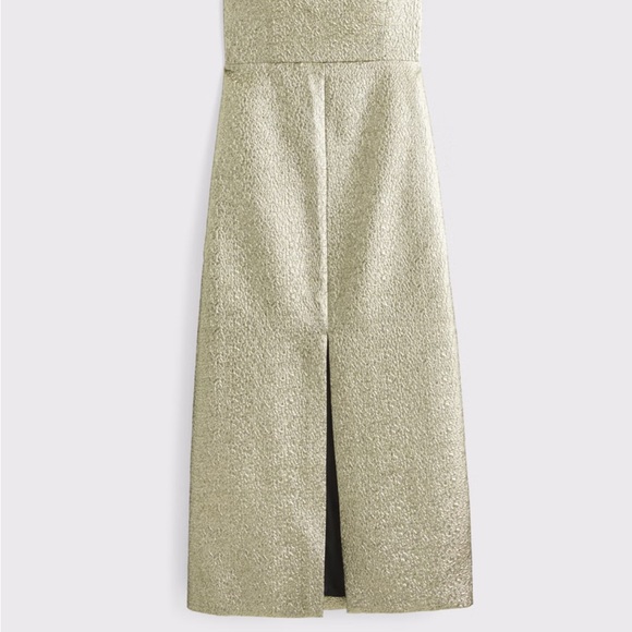 Abercrombie & Fitch Gold Strapless Dress - Picture 6 of 7